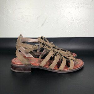 Sam Edelman Estelle Womens 6.5 Sandals Grey Suede Sneakers